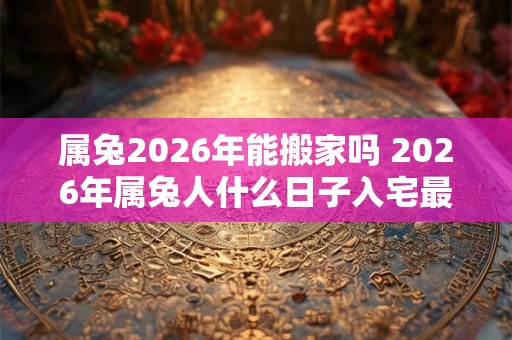 属兔2026年能搬家吗 2026年属兔人什么日子入宅最吉利