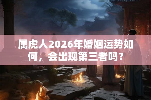 属虎人2026年婚姻运势如何，会出现第三者吗？