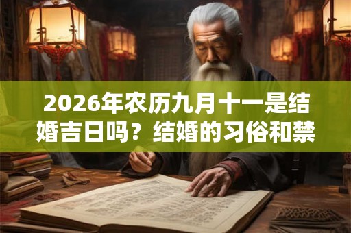 2026年农历九月十一是结婚吉日吗？结婚的习俗和禁忌？