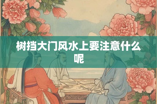 树挡大门风水上要注意什么呢