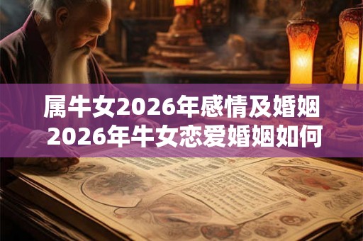 属牛女2026年感情及婚姻 2026年牛女恋爱婚姻如何