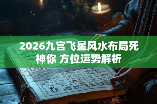 2026九宫飞星风水布局死神你 方位运势解析