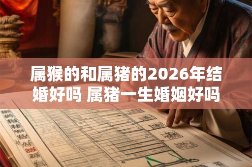属猴的和属猪的2026年结婚好吗 属猪一生婚姻好吗