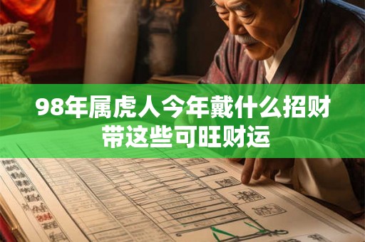 98年属虎人今年戴什么招财 带这些可旺财运