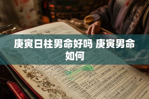 庚寅日柱男命好吗 庚寅男命如何