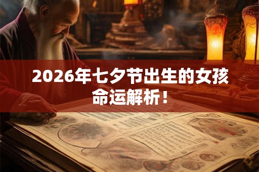 2026年七夕节出生的女孩命运解析！