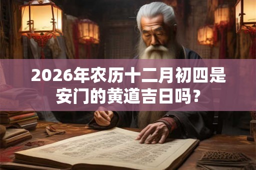 2026年农历十二月初四是安门的黄道吉日吗？