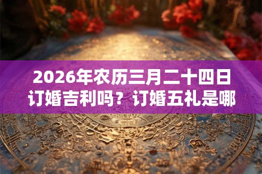 2026年农历三月二十四日订婚吉利吗？订婚五礼是哪五礼？