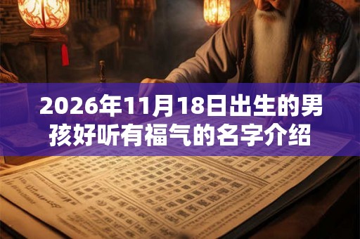 2026年11月18日出生的男孩好听有福气的名字介绍 2026年11月18日出生的男孩好听有福气的名字介绍