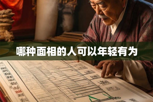 哪种面相的人可以年轻有为