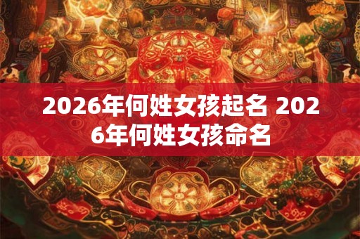 2026年何姓女孩起名 2026年何姓女孩命名