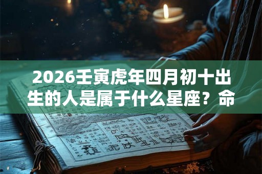 2026壬寅虎年四月初十出生的人是属于什么星座？命运如何？
