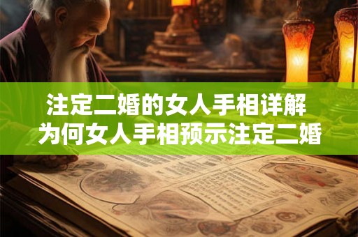 注定二婚的女人手相详解 为何女人手相预示注定二婚