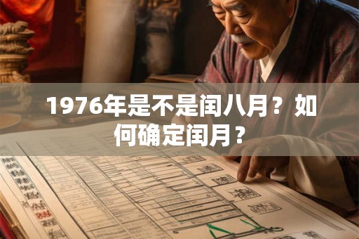 1976年是不是闰八月?如何确定闰月? 1976年是不是闰八月?如何确定闰月?
