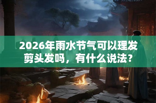 2026年雨水节气可以理发剪头发吗，有什么说法？