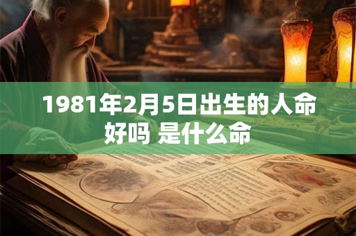 1981年2月5日出生的人命好吗 是什么命