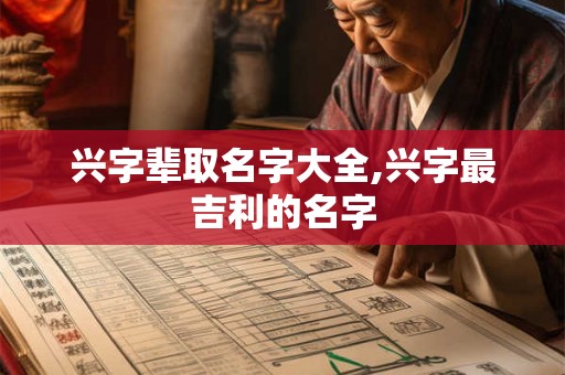 兴字辈取名字大全,兴字最吉利的名字