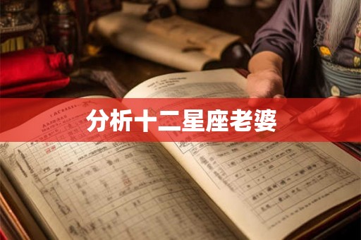 分析十二星座老婆