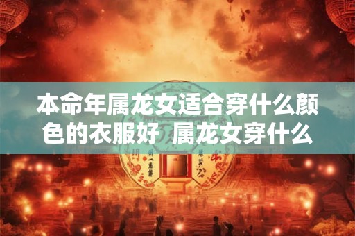 本命年属龙女适合穿什么颜色的衣服好  属龙女穿什么颜色衣服