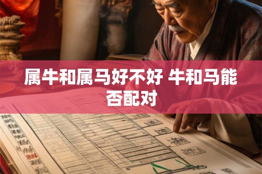 属牛和属马好不好 牛和马能否配对