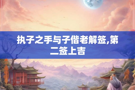 执子之手与子偕老解签,第二签上吉