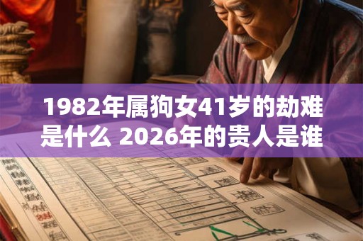 1982年属狗女41岁的劫难是什么 2026年的贵人是谁