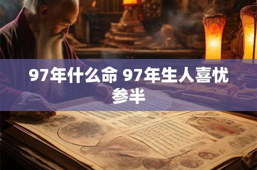 97年什么命 97年生人喜忧参半 97年什么命 97年生人喜忧参半