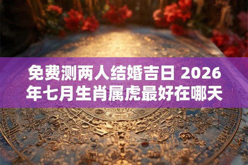 免费测两人结婚吉日 2026年七月生肖属虎最好在哪天结婚