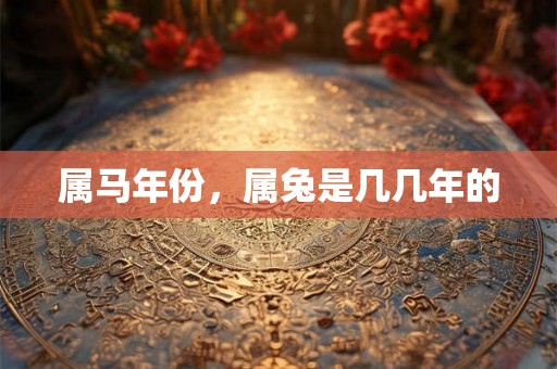属马年份,属兔是几几年的 属马年份,属兔是几几年的