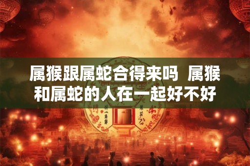 属猴跟属蛇合得来吗  属猴和属蛇的人在一起好不好