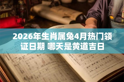 2026年生肖属兔4月热门领证日期 哪天是黄道吉日
