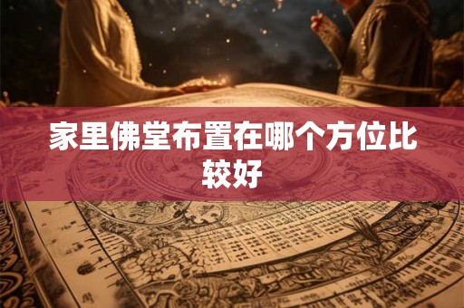家里佛堂布置在哪个方位比较好 家里佛堂布置在哪个方位比较好