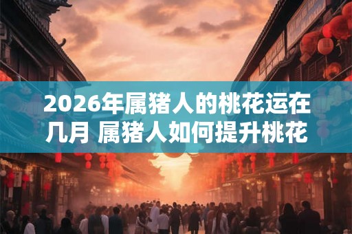 2026年属猪人的桃花运在几月 属猪人如何提升桃花运 2026年属猪人的桃花运在几月 属猪人如何提升桃花运