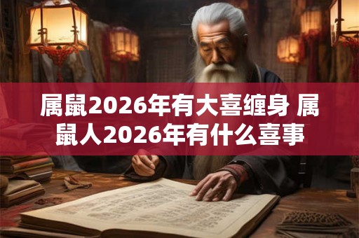 属鼠2026年有大喜缠身 属鼠人2026年有什么喜事
