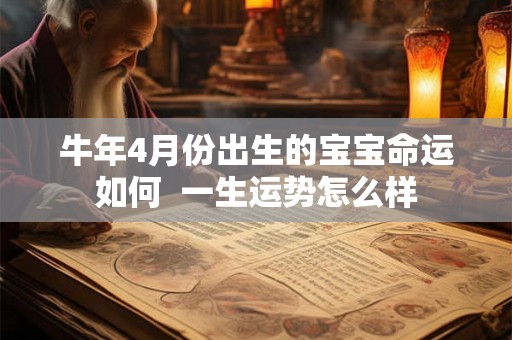 牛年4月份出生的宝宝命运如何  一生运势怎么样