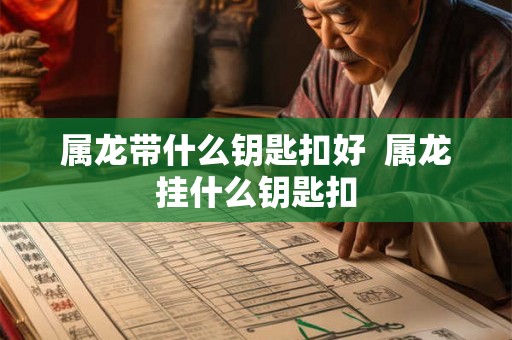 属龙带什么钥匙扣好  属龙挂什么钥匙扣