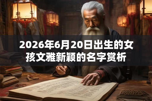 2026年6月20日出生的女孩文雅新颖的名字赏析