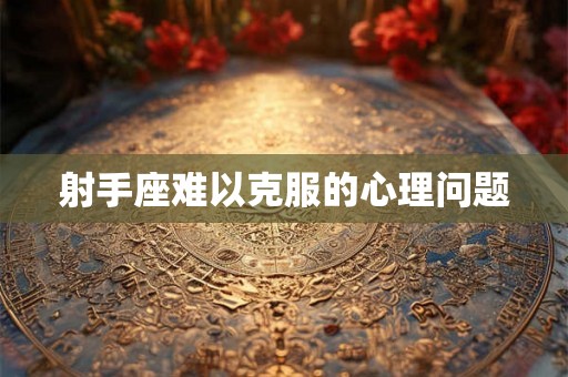 射手座难以克服的心理问题