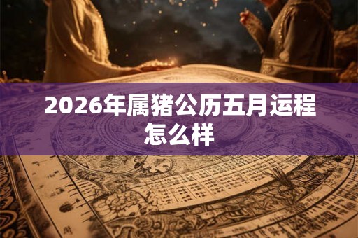 2026年属猪公历五月运程怎么样