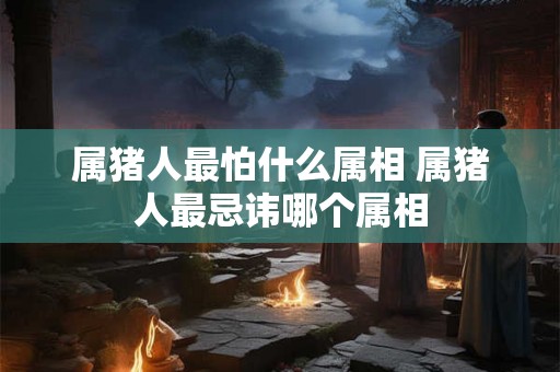 属猪人最怕什么属相 属猪人最忌讳哪个属相