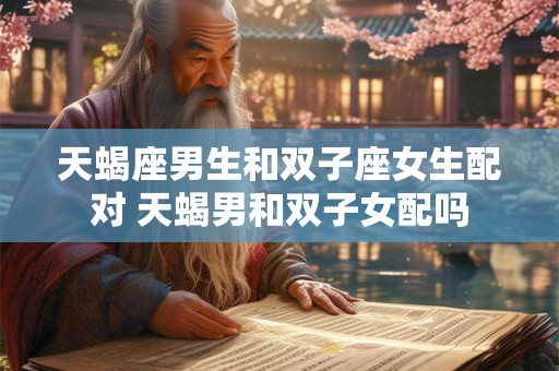 天蝎座男生和双子座女生配对 天蝎男和双子女配吗