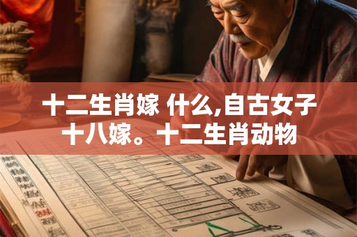 十二生肖嫁 什么,自古女子十八嫁。十二生肖动物