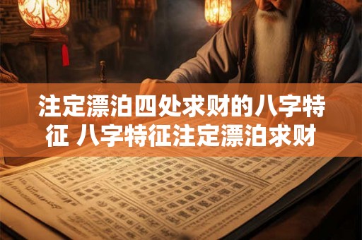 注定漂泊四处求财的八字特征 八字特征注定漂泊求财 注定漂泊四处求财的八字特征 八字特征注定漂泊求财