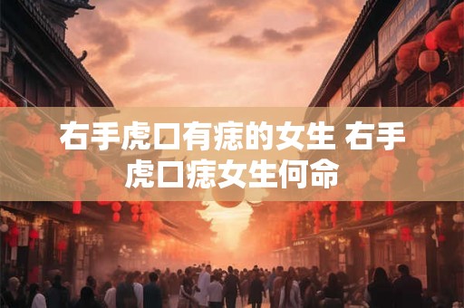 右手虎口有痣的女生 右手虎口痣女生何命