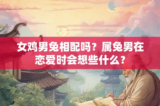 女鸡男兔相配吗？属兔男在恋爱时会想些什么？