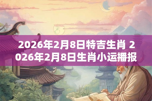 2026年2月8日特吉生肖 2026年2月8日生肖小运播报