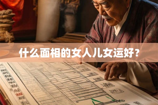 什么面相的女人儿女运好？