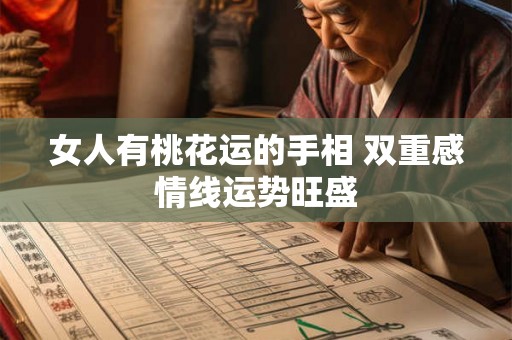 女人有桃花运的手相 双重感情线运势旺盛