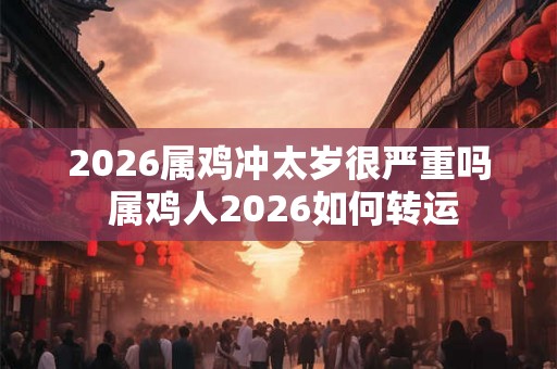 2026属鸡冲太岁很严重吗 属鸡人2026如何转运