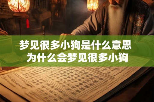 梦见很多小狗是什么意思 为什么会梦见很多小狗